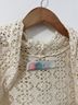 FP BEACH 100% Cotton Ivory Cardigan Size M - photo 4