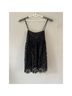 Free People 100% Polyester 100% Viscose Floral Black Cocktail Dress Size L - photo 4