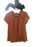 Papermoon Red Short Sleeve Blouse Size M - photo 1