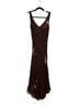 Cache 100% Silk 100% Polyester Solid Brown Cocktail Dress Size 2 - photo 2