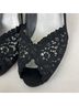 Stuart Weitzman 100% Other Solid Black Heels Size 8 1/2 - photo 6