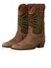 Sam Edelman 100% Leather Brown Green Boots Size 9 - photo 1