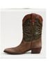 Sam Edelman 100% Leather Brown Green Boots Size 9 - photo 6
