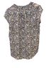 Fun2Fun Floral Multi Color Short Sleeve Blouse Size M - photo 2