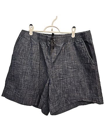 L.L.Bean Womens Lakewashed Dock, Mid-rise, Dark Chambray Shorts (view 1)