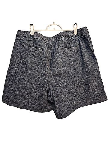 L.L.Bean Womens Lakewashed Dock, Mid-rise, Dark Chambray Shorts (view 2)