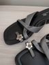 Laguna Gray Black Flip Flops Size 8 1/2 - photo 4