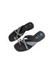 Laguna Gray Black Flip Flops Size 8 1/2 - photo 1