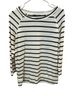 Mix Stripes White Black Long Sleeve Blouse Size M - photo 1