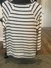 Mix Stripes White Black Long Sleeve Blouse Size M - photo 3