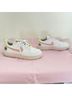 Nike 100% Leather White Pink Sneakers Size 6 1/2 - photo 4