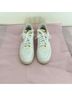 Nike 100% Leather White Pink Sneakers Size 6 1/2 - photo 7