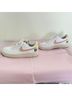 Nike 100% Leather White Pink Sneakers Size 6 1/2 - photo 6