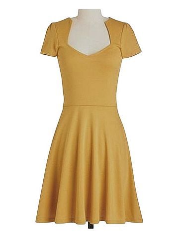 Rock Steady Retro Fit + Flare Dress Casual Dress (view 1)