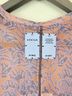 Veronica Beard 100% Polyester Floral Orange Purple Long Sleeve Blouse Size M - photo 14