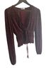Zara Floral Black Red Short Sleeve Blouse Size S - photo 1