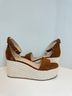 Veronica Beard 100% Suede Brown Wedges Size 9 - photo 5