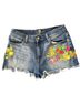 7 For All Mankind Floral Denim Shorts Size 29 - photo 1