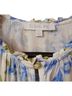 Sugarlips Floral White Blue Green Short Sleeve Blouse Size XL - photo 4