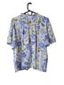 Sugarlips Floral White Blue Green Short Sleeve Blouse Size XL - photo 2