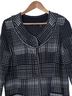 Nic + Zoe Print Black White Coat Size L - photo 2