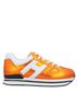 Hogan 100% Leather Orange White Sneakers Size 6 - photo 1