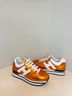Hogan 100% Leather Orange White Sneakers Size 6 - photo 5