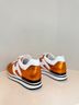 Hogan 100% Leather Orange White Sneakers Size 6 - photo 9