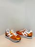 Hogan 100% Leather Orange White Sneakers Size 6 - photo 4