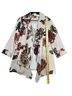 Chico's 100% Tencel Floral Pink Green Blazer Size S - photo 5