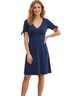 ModCloth Solid Blue Casual Dress Size M - photo 1