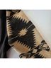 St. John Aztec Or Tribal Print Black Brown Tan Jacket Size L - photo 6