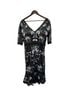 MARCHESA notte 100% Polyester 72% Polyester 28% Metallic Fiber 100% Nylon 100% Polyester 100% Polyester 100% Polyester Floral Black Green Blue Cocktail Dress Size 8 - photo 2