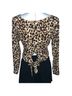Heavenly Animal Print Multi Color Long Sleeve Blouse Size XXL - photo 2