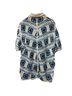 Pol 100% Acrylic Graphic Blue White Cardigan One size - photo 2