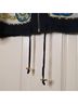 Cache 100% Polyester Print Blue Gold Ivory Jacket Size L - photo 3