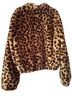 Windsor 100% Polyester Leopard Print Tan Brown Jacket Size M - photo 2