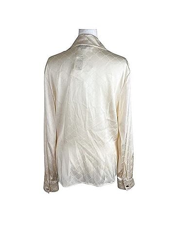 St. John Monogram Silk Button Blouse Casual Dress (view 2)