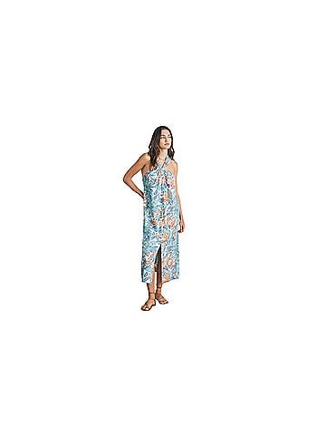Faherty Bay Twist Dress - Paradise Blossom Floral Casual Dress (view 2)