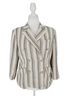 Ralph Lauren Stripes Ivory White Blazer Size 8 - photo 4