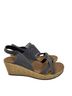 Skechers Black Gray Sandals Size 9 1/2 - photo 1