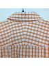 J. McLaughlin Plaid Orange White Long Sleeve Button-Down Shirt Size XL - photo 8