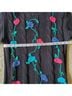 Victoria Jones Floral Black Teal Pullover Sweater Size M (petite) - photo 5