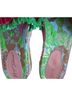 Betsey Johnson Green Gold Pink Sandals Size 8 1/2 - photo 9