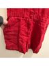 RIVET.UTILITY 100% Linen Red Jumpsuit Size L - photo 5