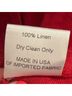 RIVET.UTILITY 100% Linen Red Jumpsuit Size L - photo 8