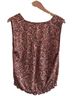Evereve Floral Brown Sleeveless Blouse Size L - photo 2