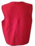Crystal-Kobe 100% Wool Solid Red Vest Size M - photo 2