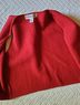 Crystal-Kobe 100% Wool Solid Red Vest Size M - photo 5
