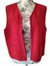 Crystal-Kobe 100% Wool Solid Red Vest Size M - photo 4